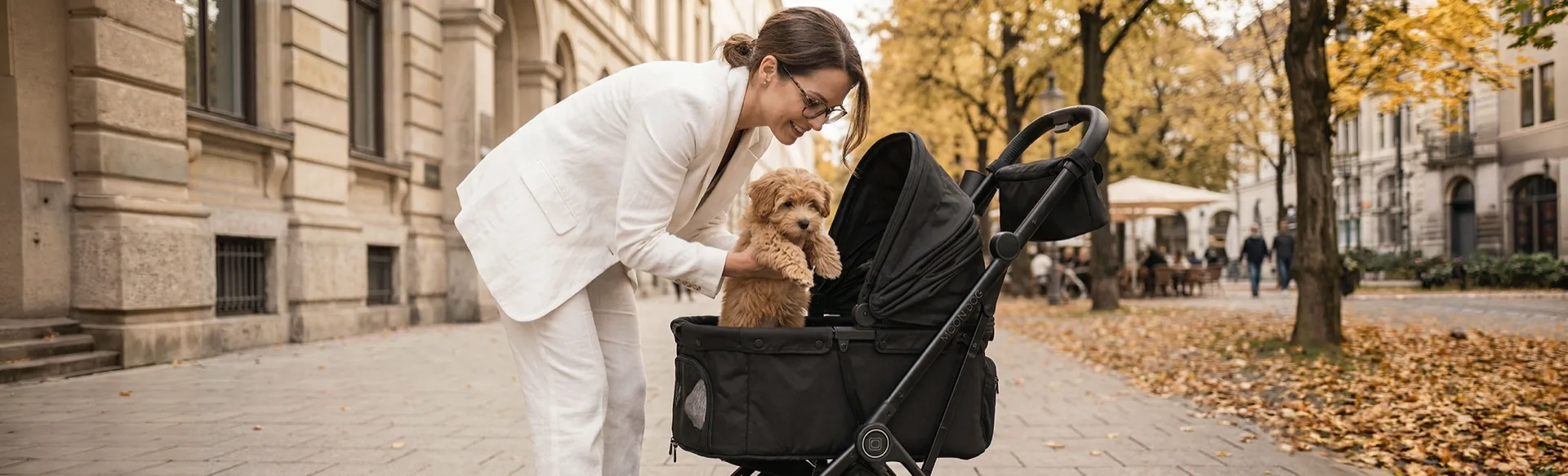MOON Dog Hundebuggy – geländetauglicher Hundebuggy für Spaziergänge und Ausflüge